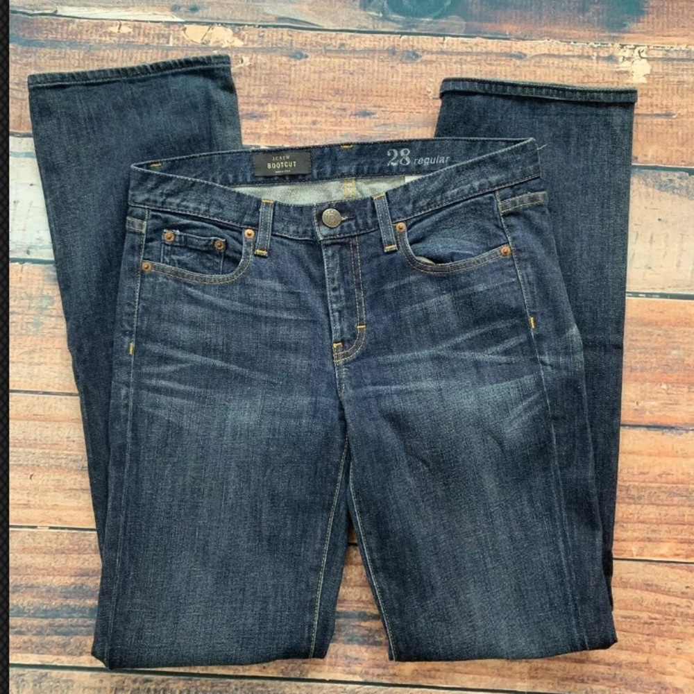 J.Crew Bootcut 28 Regular Bootcut Jeans Dark Wash